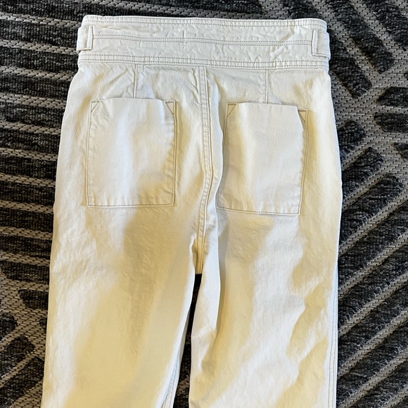 CURRENT ELLIOTT The Significant Other Wash Out CreamWhite Wide Leg Trouser Jeans - Picture 12 of 13